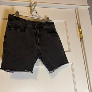Ezekiel Charcoal Jean Shorts for Men
